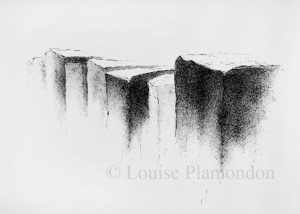 Grand dessin 3, encre sur papier 130 X 210 cm